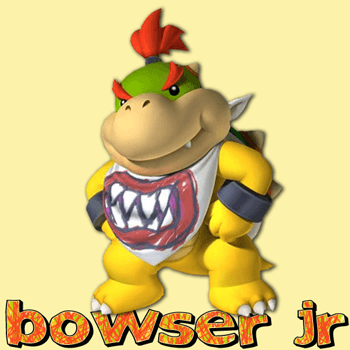 350x350 How To Draw Bowser Jr. From Mario Kart Wii Step By Step Drawing