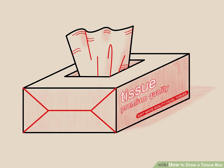 728x546 How To Draw A Tissue Box 6 Steps (With Pictures)