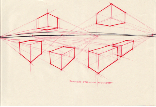 500x342 Box Perspective Exercise Teach Drawing Perspective