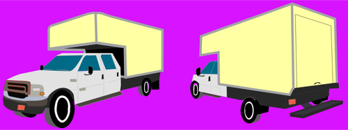 500x187 Box Truck Vector Drawing Public Domain Vectors