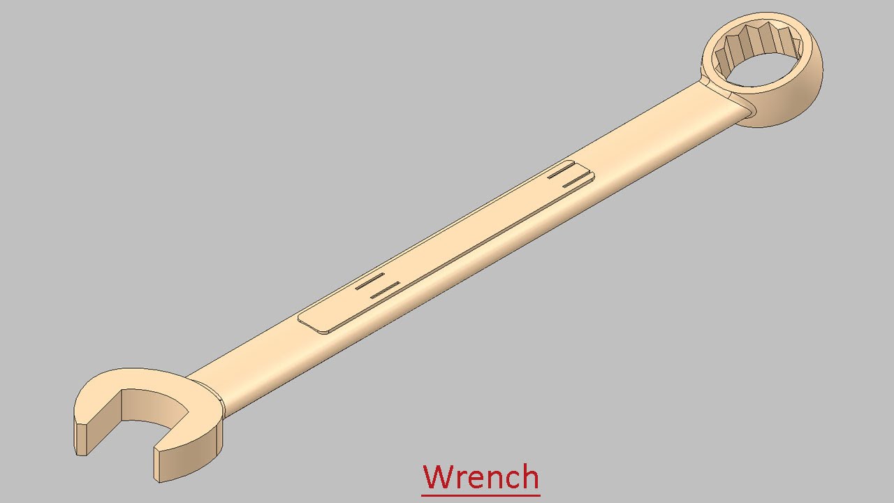 1280x720 Wrench (Video Tutorial) Solidworks