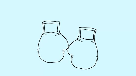 550x309 How To Draw Boxing Gloves 7 Steps (With Pictures)