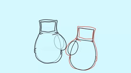 550x309 How To Draw Boxing Gloves 7 Steps (With Pictures)