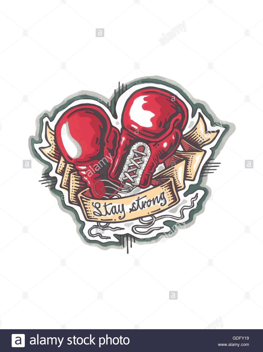 1039x1390 Hand Drawn Illustration Or Drawing Of A Pair Of Boxing Gloves