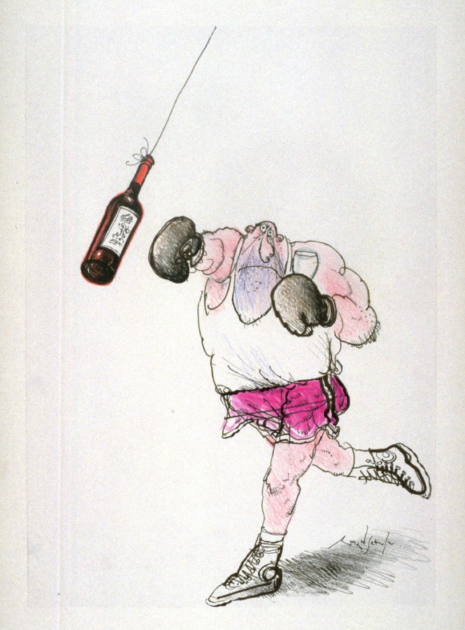 665x900 Wrong (Man With Boxing Gloves), Drawing For Page 9 Of The Booklet