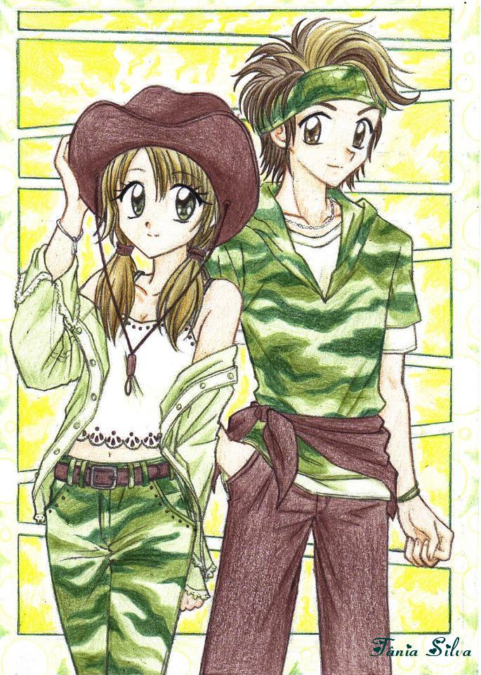 685x961 Boy And Girl By Chikorita85