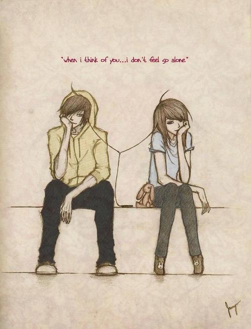 500x657 Boy, Cute, Girl, Cartoon, Drawing, Couple, Quote, Simon Girls