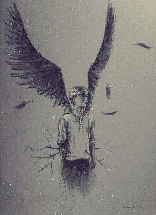 500x688 Boy Angel Draw Uploaded By Katherine On We Heart It