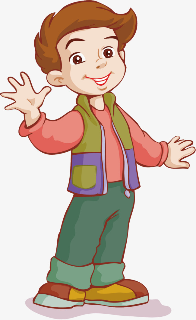 650x1061 Boy Vector, Boy, Cartoon Hand Drawing, Decorative Pattern Png