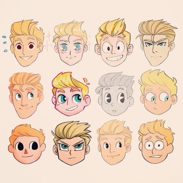 640x640 Cartoon Boy Hair