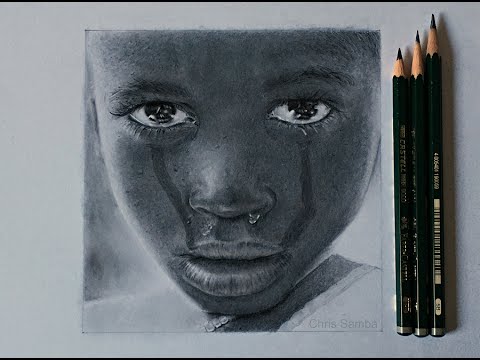 480x360 Drawing A Realistic Face Of A Child Crying