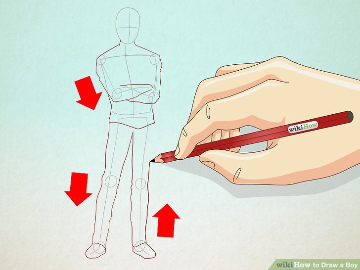 728x546 How To Draw A Boy 14 Steps (With Pictures)