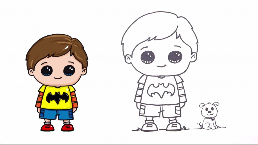1024x578 Gallery Easy Boy Drawings For Kids,