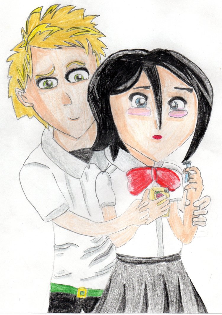 751x1065 Manga Girl And Boy Drawing By Megatiger42