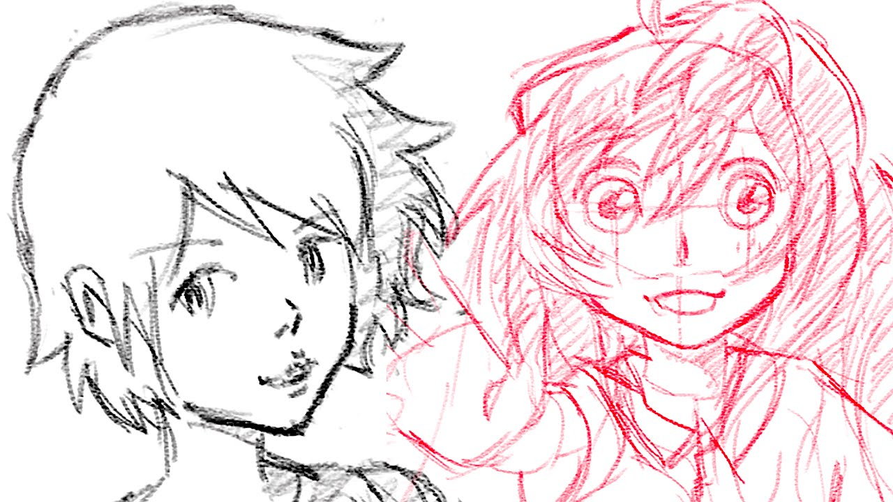 1280x720 Girl And Boy Face Drawing Pimp Up My Drawing Anime Style Boy