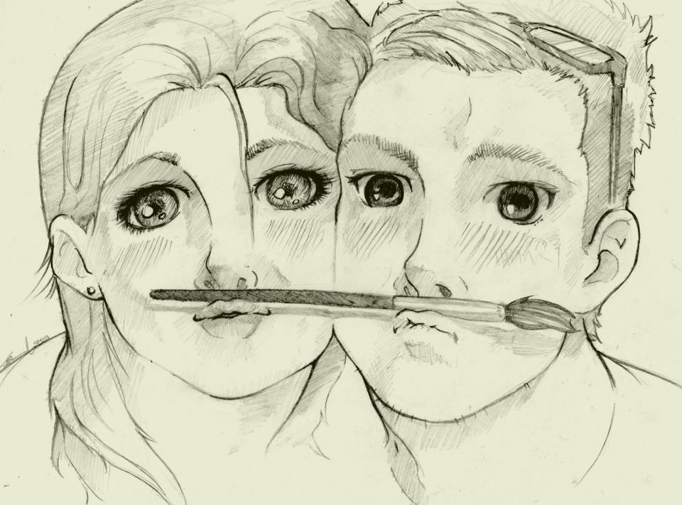 960x711 Boy Girl Drawing Photo By Benulis