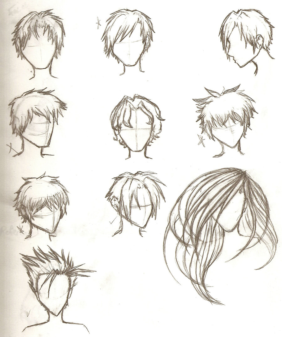 Draw Anime Boy Hair