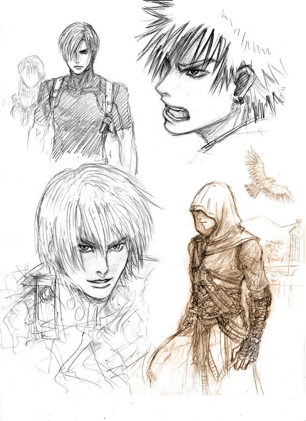 600x826 Game Boys Sketch By Lizeth