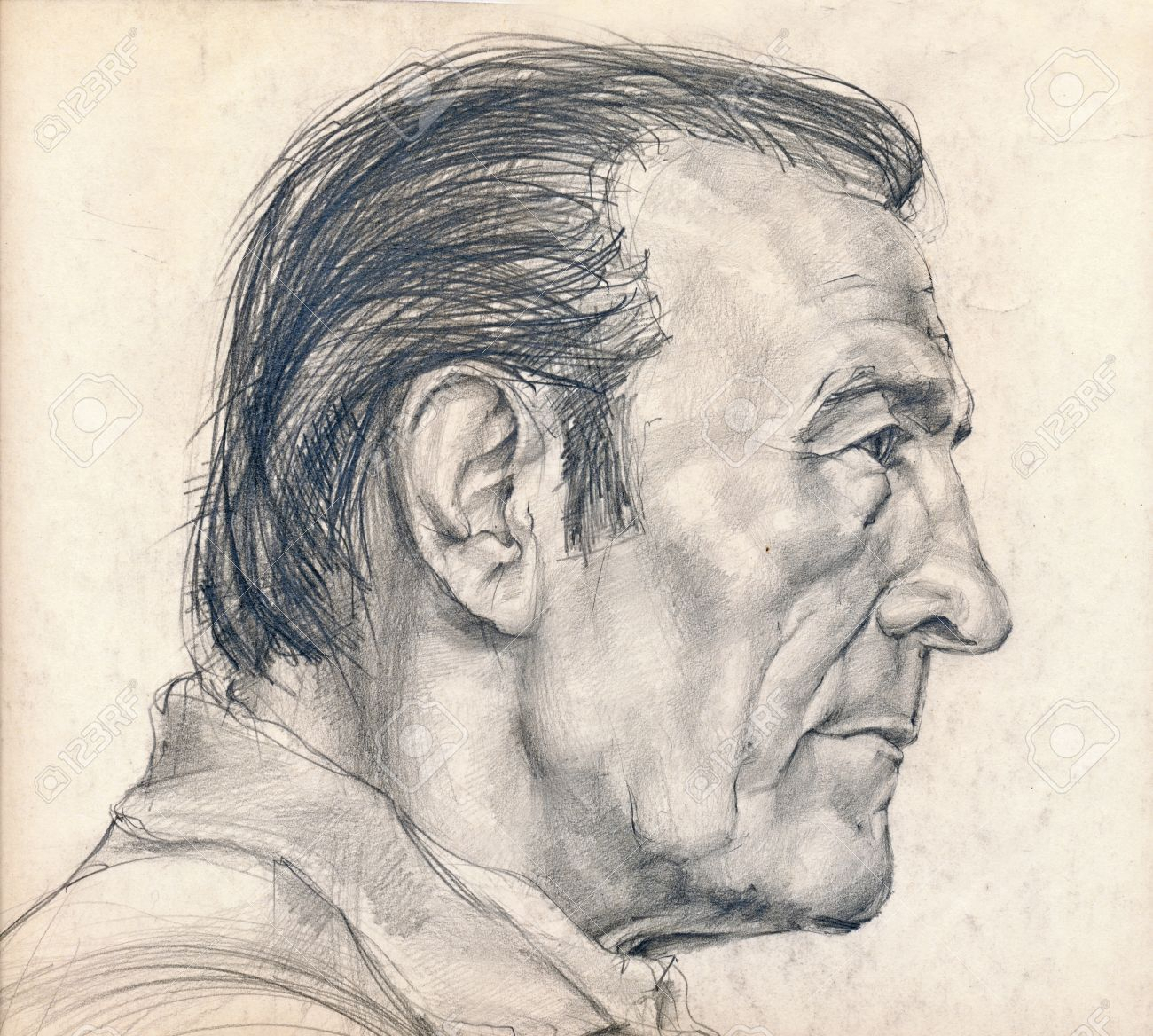 1300x1168 Side Face Boys Pic In Pencil Easy Drawing Girl Or Boy Face Drawing