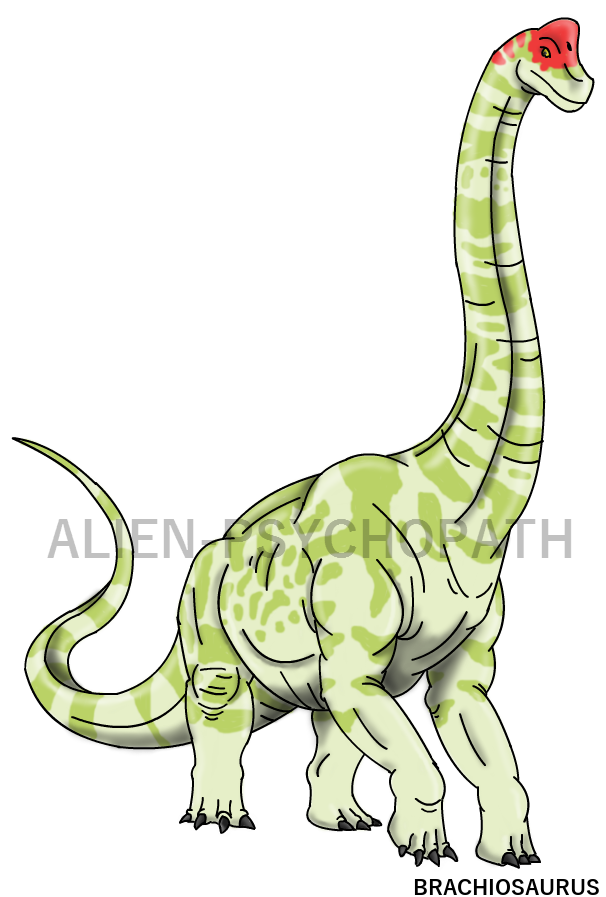 606x897 Jurassic Park Male Brachiosaurus By Alien Psychopath