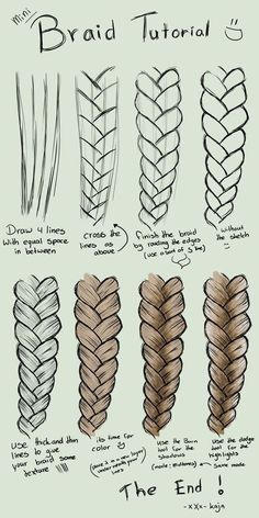 236x472 Gallery How To Draw Braided Hair,