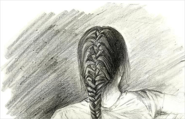 600x387 Hair Drawings
