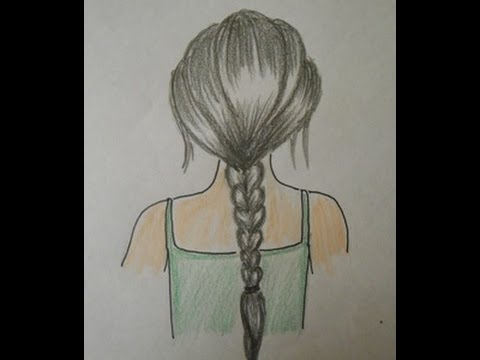 480x360 How To Draw Hair Braids Easy Drawing Step By Step For Kids