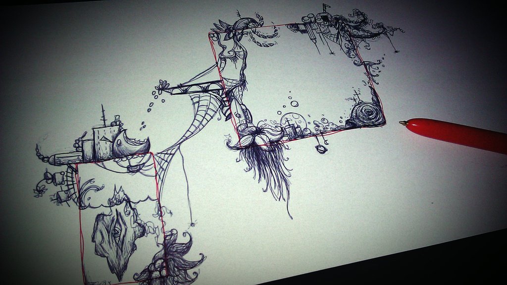 1024x575 Brain Parts Pen Drawing By Mssmime