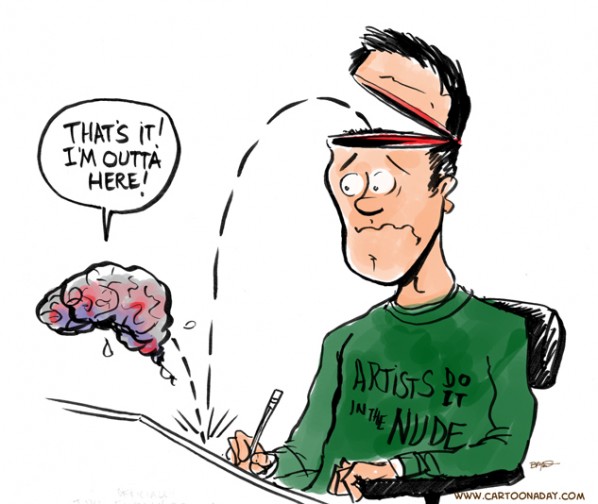 598x504 Draw My Brains Out Cartoon