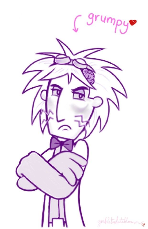 619x954 Dr. Two Brains Drawing By Gmretrolatebloomer