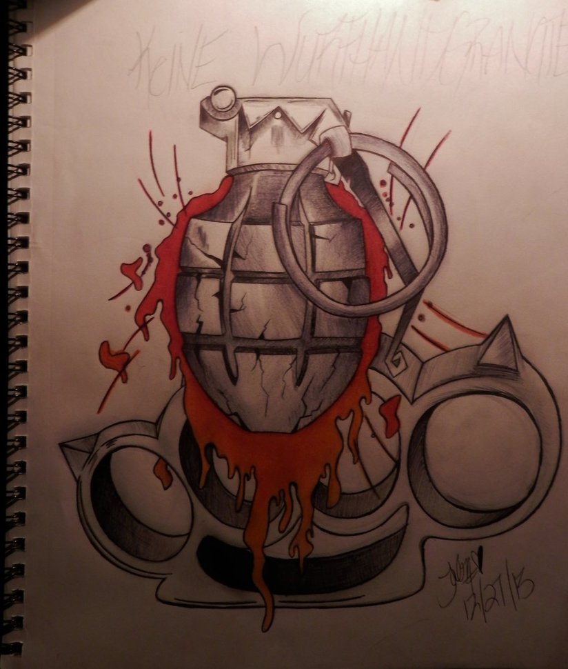 824x970 Grenade N' Brass Knuckles! By Joker 68
