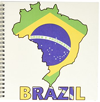 350x355 3drose Db 51743 1 Brazilian Flag In The Map And Letters Of Brazil