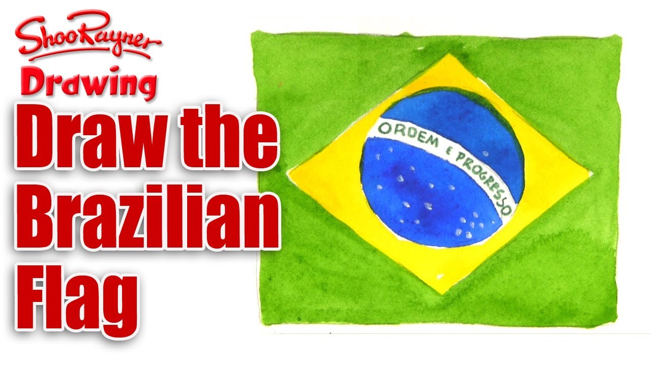 1280x720 How To Draw The Flag Of Brazil