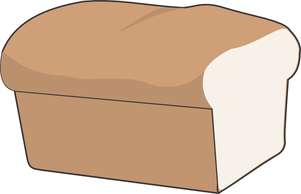 600x386 Loaf Of Bread, With No Separate Pcs. Clip Art