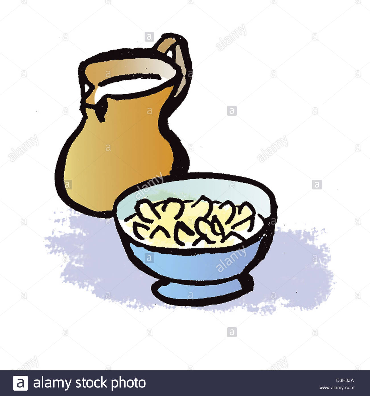 1300x1390 Breakfast, Drawing Stock Photo 53862882