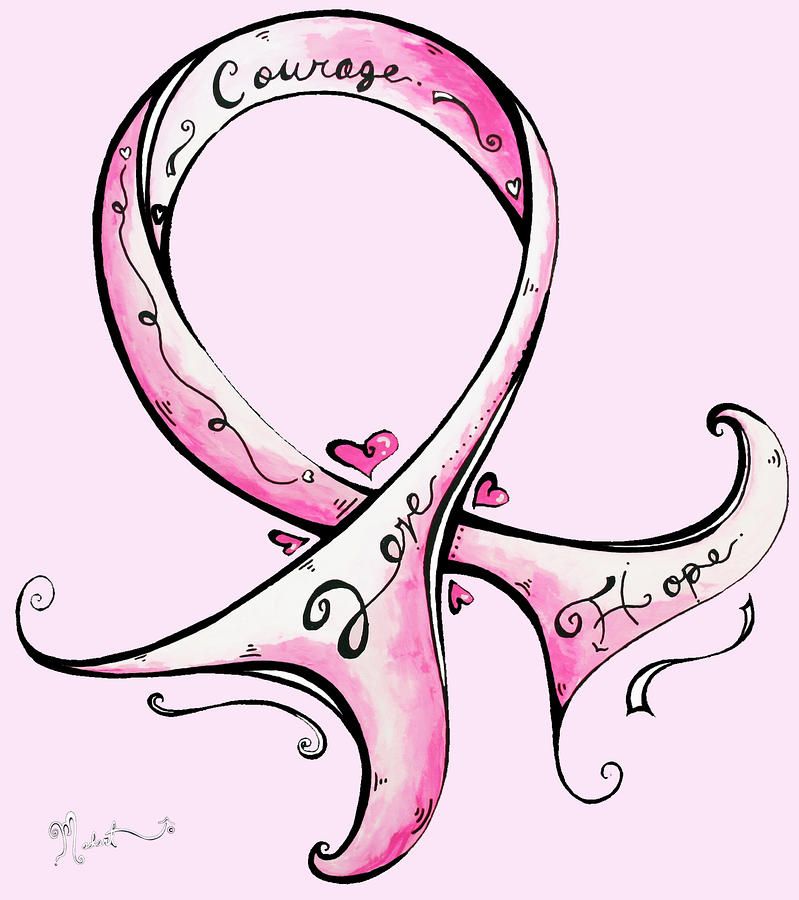 799x900 Pink Breast Cancer Ribbon Canvas Print Canvas Art By Megan