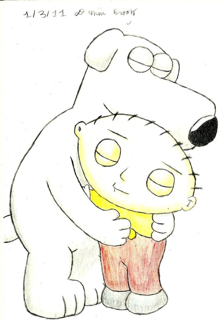 741x1079 Stewie Comforts Brian By Tamerkoh