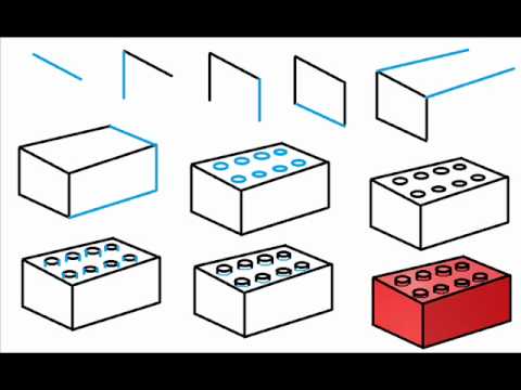 480x360 How To Draw A Lego Brick Step By Step Drawing Tutorial