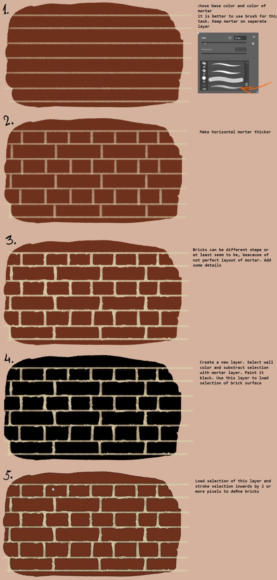 918x1920 Nfwar Does Art. Made A Quick Tutorial About Drawing Brick Walls .