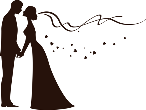 500x377 Bride And Groom Silhouette