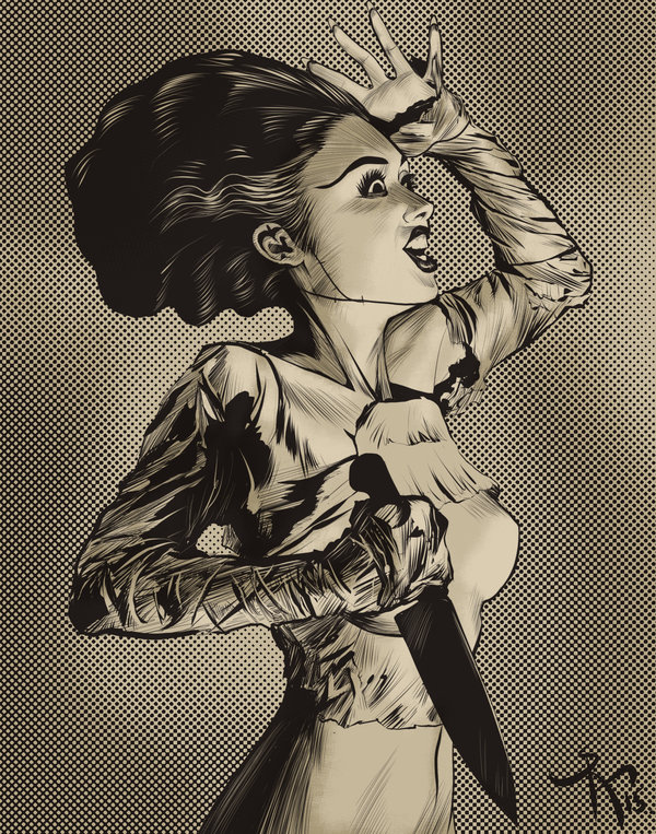 600x763 Bride Of Frankenstein By Sergchayote