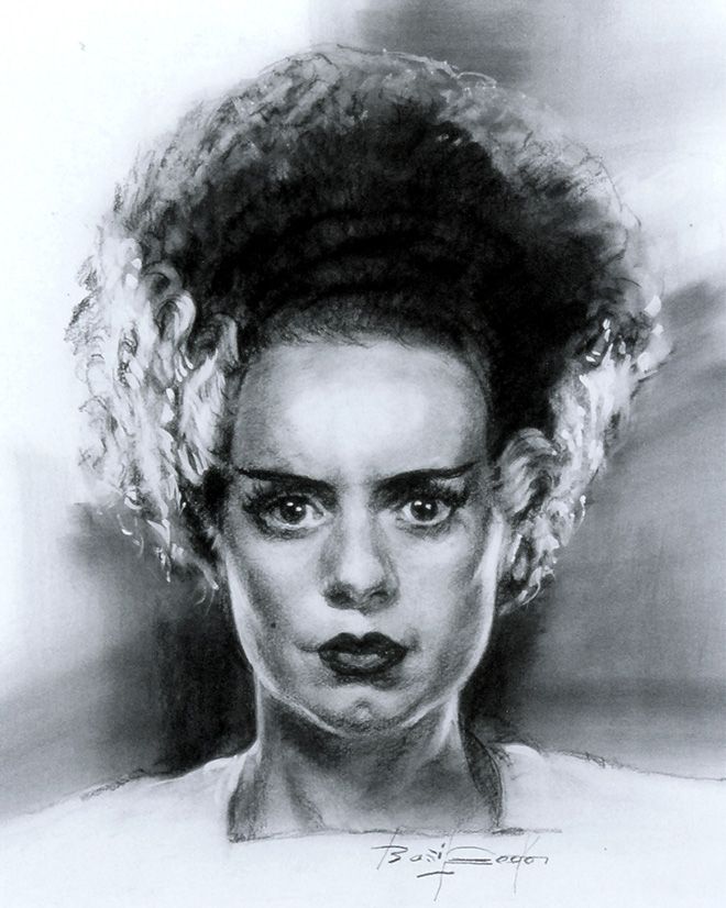 Bride Of Frankenstein Drawing at GetDrawings | Free download