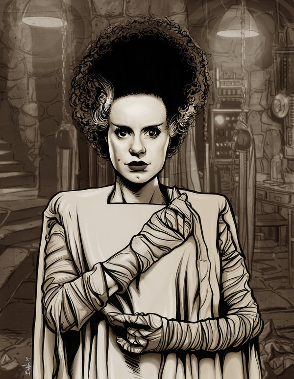600x775 The Bride Of Frankenstein By Mister Bones