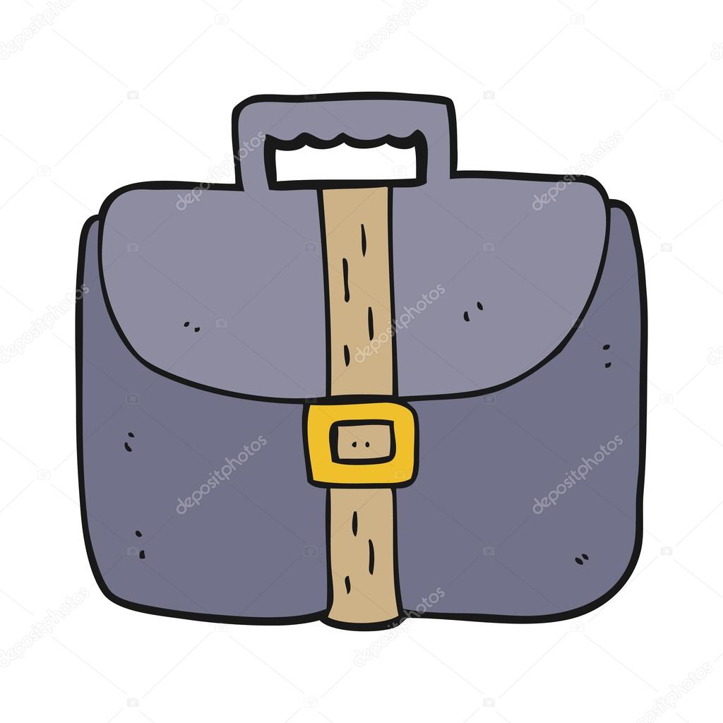 1024x1024 Freehand Drawn Cartoon Briefcase Stock Vector Lineartestpilot