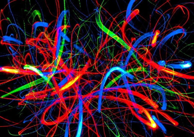 800x567 Abstract Drawing Bright Colors Stock Photo Colourbox