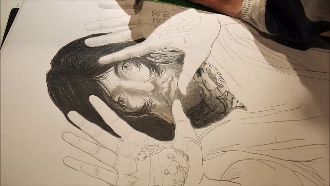1280x720 Drawing Oliver Sykes From Bring Me The Horizon