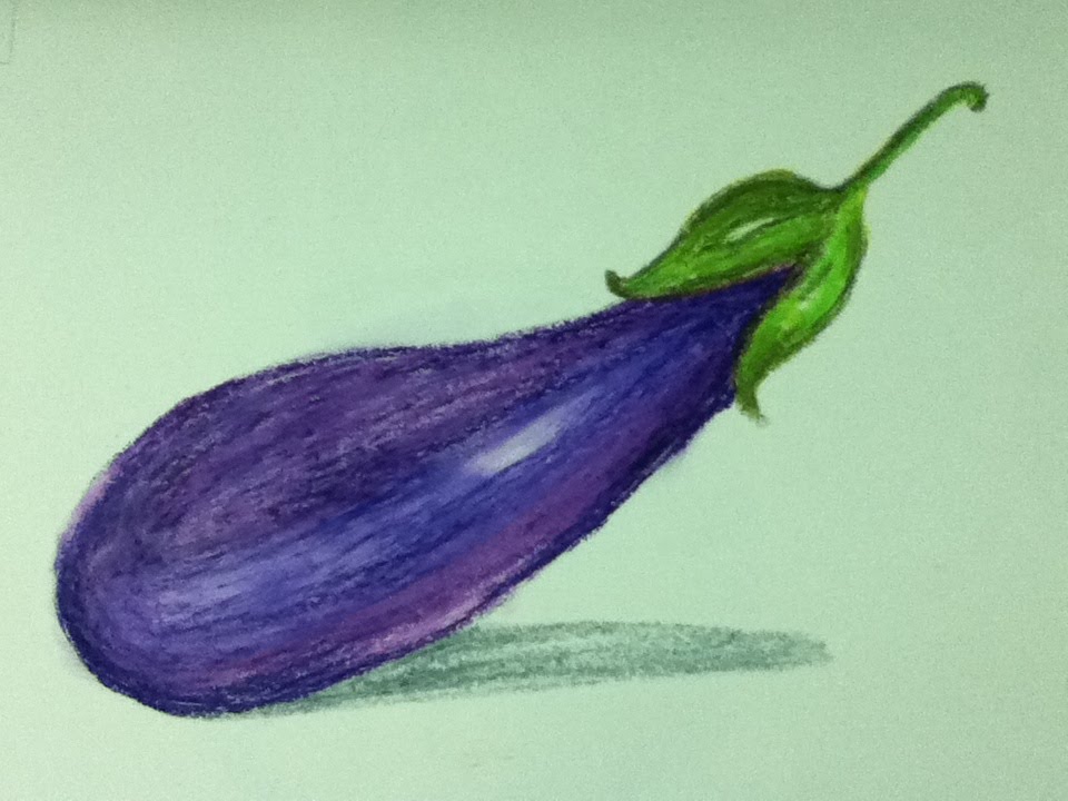 960x720 Brinjal Drawing And Shading In Simple Steps