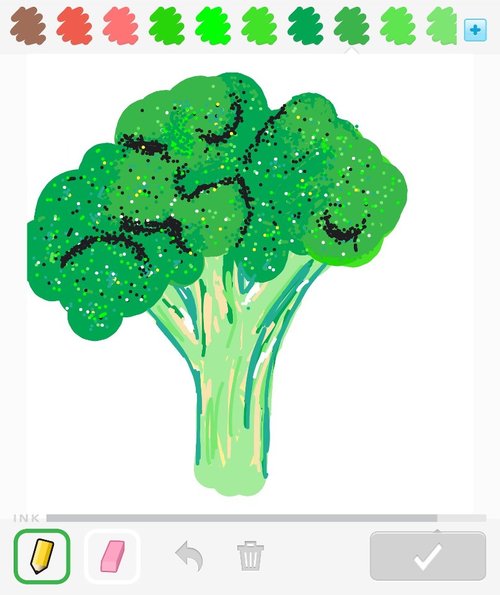 500x595 Broccoli Drawings