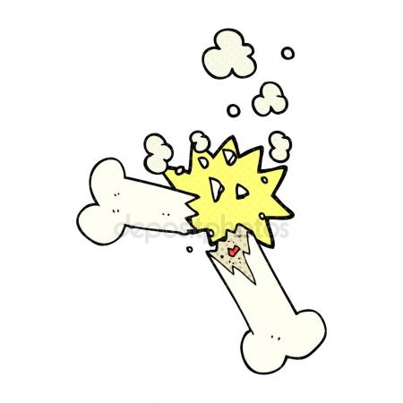 450x450 Cartoon Broken Bone Stock Vector Dedmazay