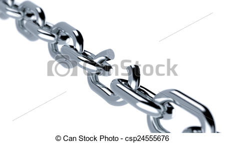 450x285 Broken Chain. Close Up Of A Metal Chain With A Broken Link